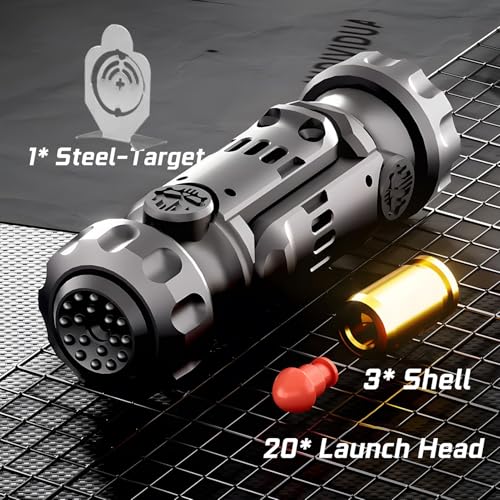 Image of Metal Tungsten Steel Fidget Toy Gun Fidget Slider Fidget Gun Stress Relief Relax EDC Gyro Finger Toy Fidget Ring Fingertip Textured Spinner (Black)