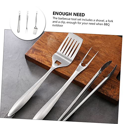 Set de Utensilios para Parrilla Acero Inoxidable 3 Piezas miniatura 3