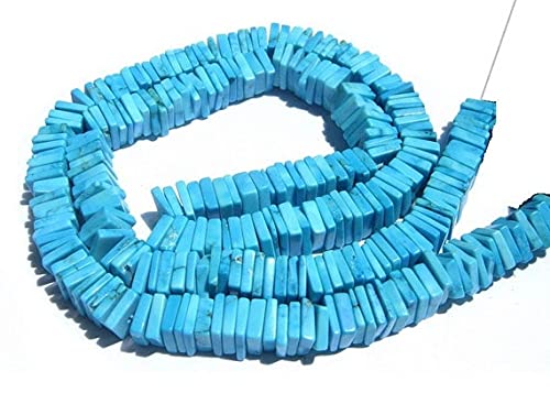 Perles Turquoise carrée Heishi 6mm pour réparer et personnaliser vos bijoux fantaisie