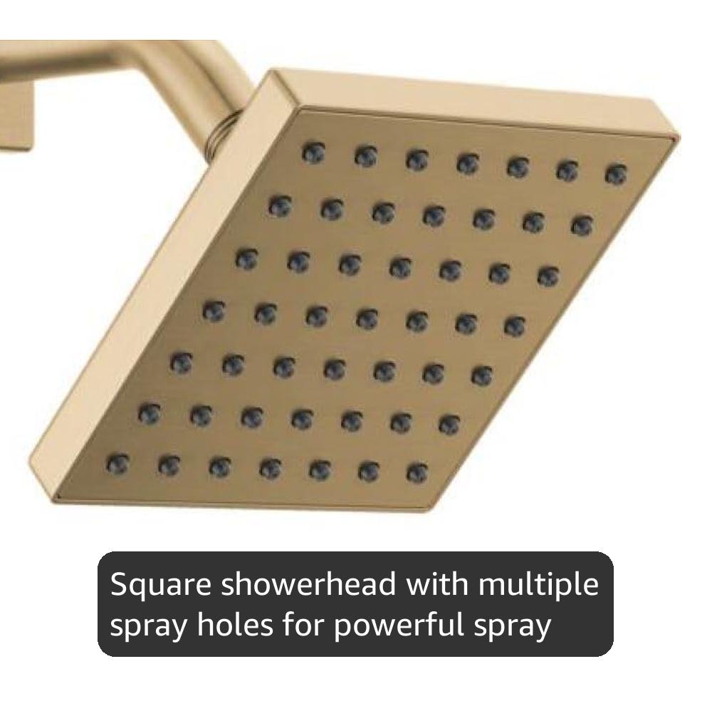 Delta Velum 14 Series Shower Faucet Set, Brushed Gold Shower Head
