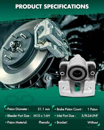 Image of SCITOO Rear Left+Right Brake Calipers Without Bracket 184858 184859 Compatible For Ford For F-150 2004-2011 For Lincoln Mark LT 2006-2008