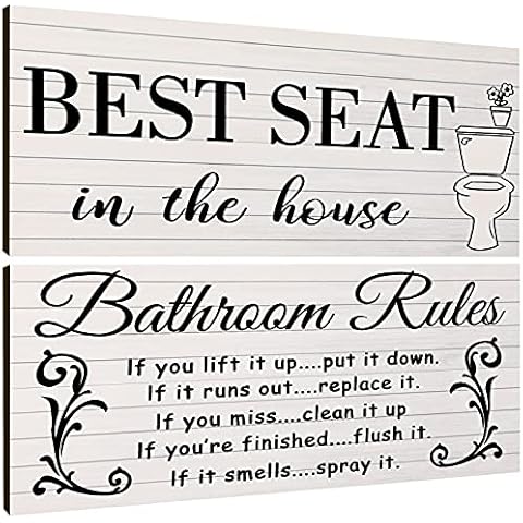 Jetec Funny Bathroom Wall Decor Cover