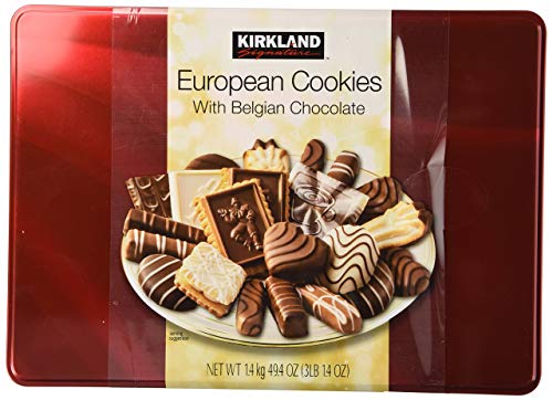 Cos-Sl Kirkland European Cookies with Belgian Chocolate 15 Variety Flavors Of 49.4 Ounce (Pack of 8)