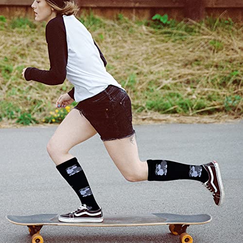 Image of LEOSTEP Compression Socks for Women and Men Circulation, Knee High Stockings Support for Nurses, Cycling, Hiking, Running