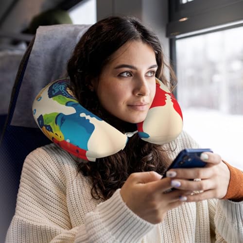 Almohada de viaje con memoria de forma ergonómica miniatura 6