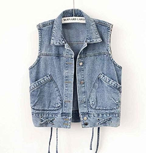 Denim Jacket Fashion Sleeveless 