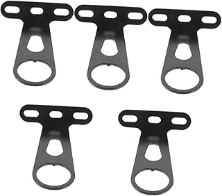 Supvox 2 x Bicycle Light Holder Bicycle Wheel Lights Guided Bicycle Light Bicycle Headlight Bicycle Stand Front Bicycle Light Headlight Holder Bicycle Clamp Black Steel