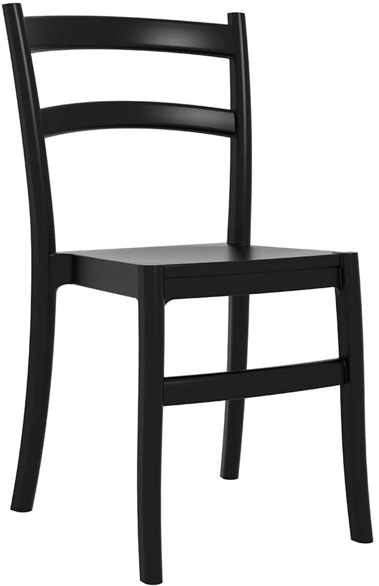 Chaise de jardin empilable moderne Tiffany noire CLP