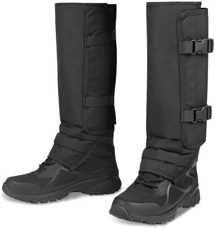 Snake Gaiters Leg Guards, Waterproof Snake Guards Bite Protection for Lower Legs, Snake Proof Gaiters for Hunting, Hiking, Farm Working, Adjustable Size for Men & Women