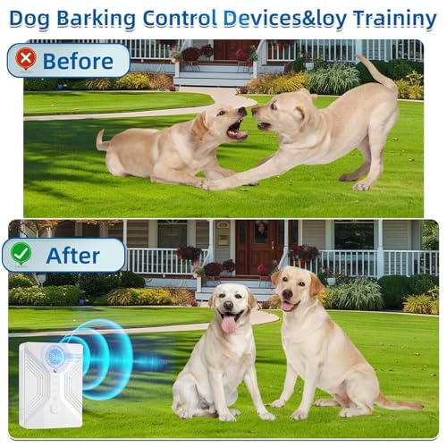Image of Nupec Ultrasonic Anti Barking Device, 3 Adjustable Modes Bark Control Box, 50FT Long Range Dog Barking Deterrent, Outdoor Dog Bark Stopper & Training Tool for Effective Barking Control