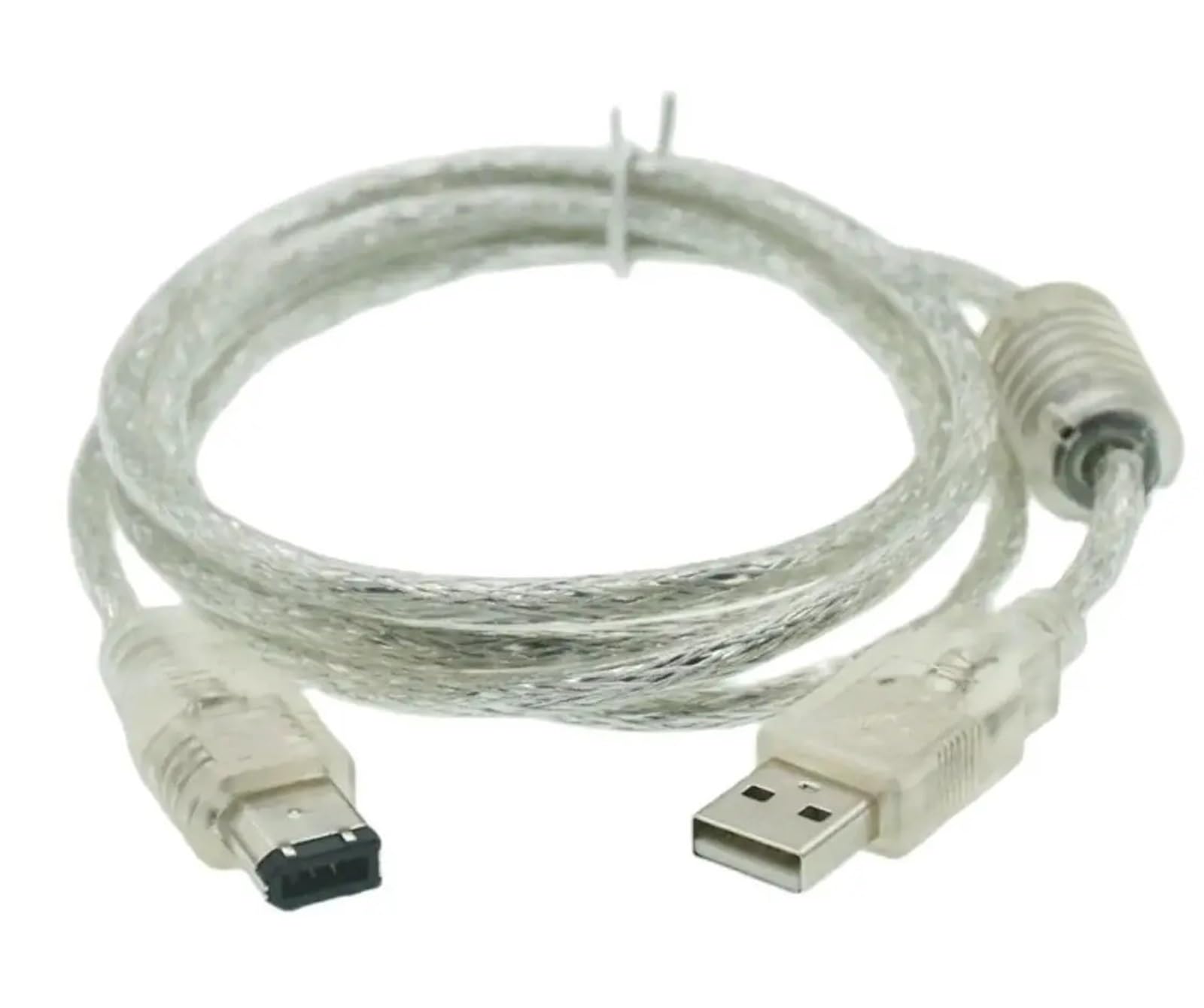 Firewire IEEE 1394 6 pin maschio a USB 2.0 4pin maschio, cavo adattatore convertitore dati cavo per fotocamera DV Acquisition Card (USB-1394 6pin)