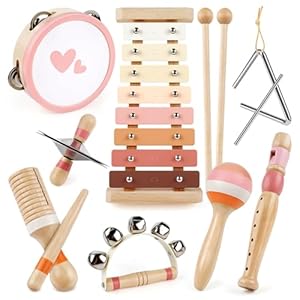 Kids Musical Instruments Musical Toy Xylophone Maracas Girl Toys Baby Wooden Baby Toys for Girl Boy Gifts