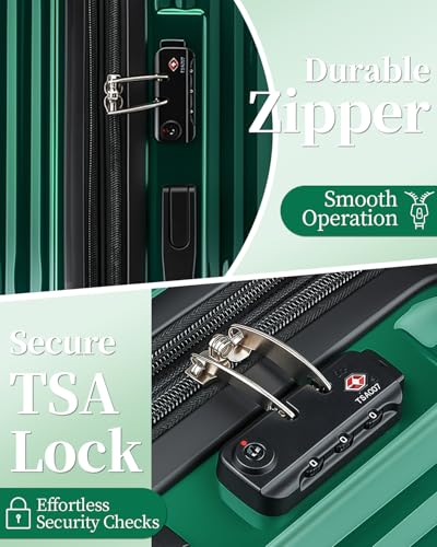 Image of Carry On Luggage 22x14x9 Airline Approve, Expandable 20 Inch Hardside Large Suitcase with Wheels TSA Lock