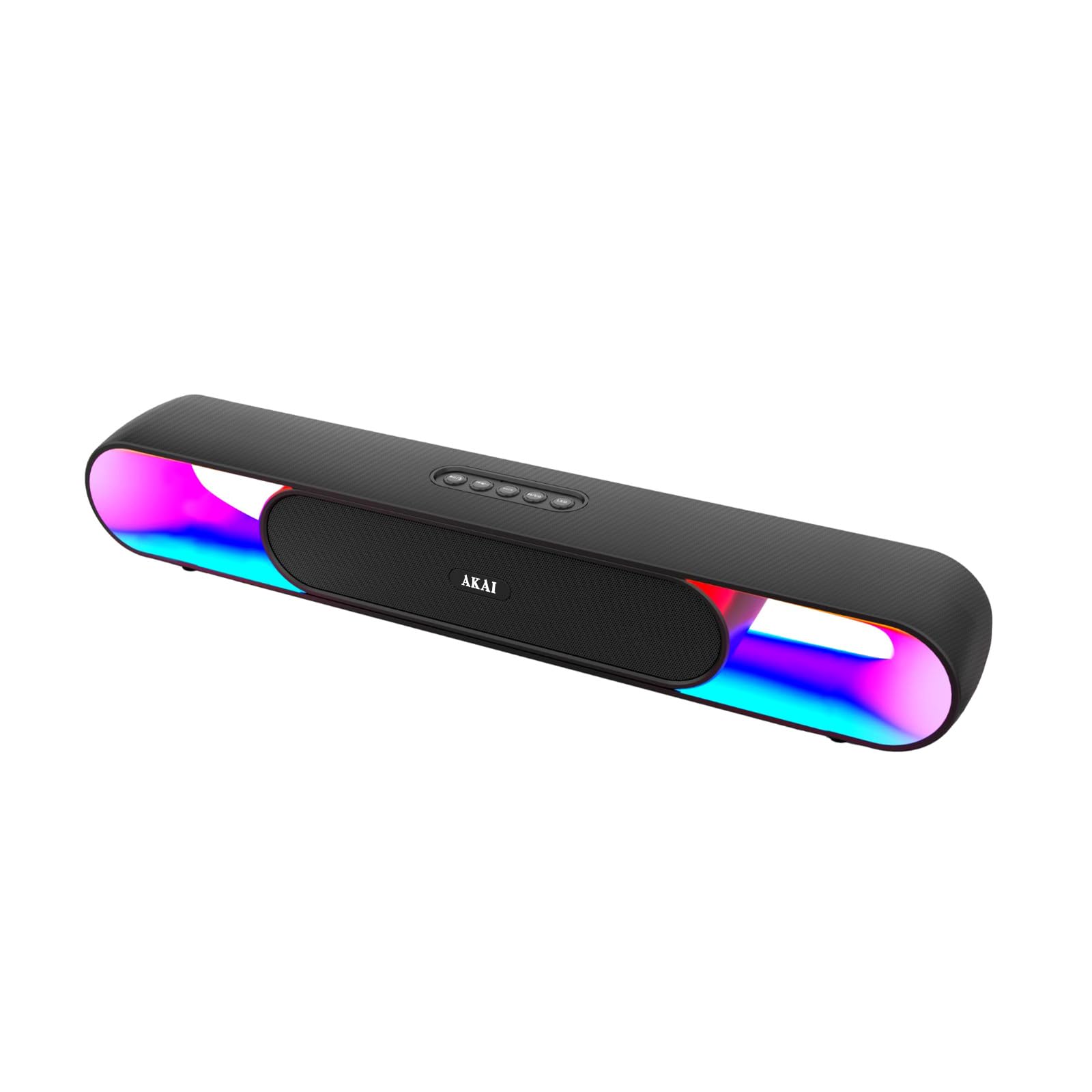 AKAI SB-24 Bluetooth Soundbar 24W RMS | Dual 2.25 Inch Drivers | RGB LED Lights | Bluetooth V5.3 | TWS, USB, Aux, TF Card Support | 2400 mAh Battery | Type-C Charging | Up to 5 Hours Playtime-image-41