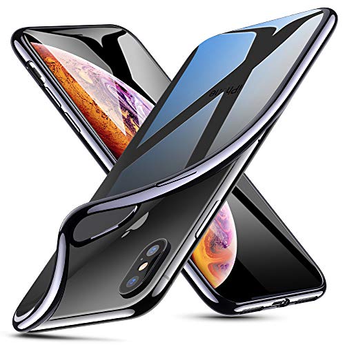 ESR Essential Twinkle Case for iPhone Xs Max, Slim Soft TPU Cover [Supports Wireless Charging] for The iPhone Xs Max 6.5'' (Released in 2018), Black Frame