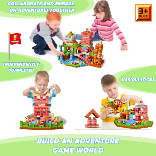 Image of Magnetic Blocks, 220PCS Magnetic Building Blocks Tiles for Kids Aged 3-10