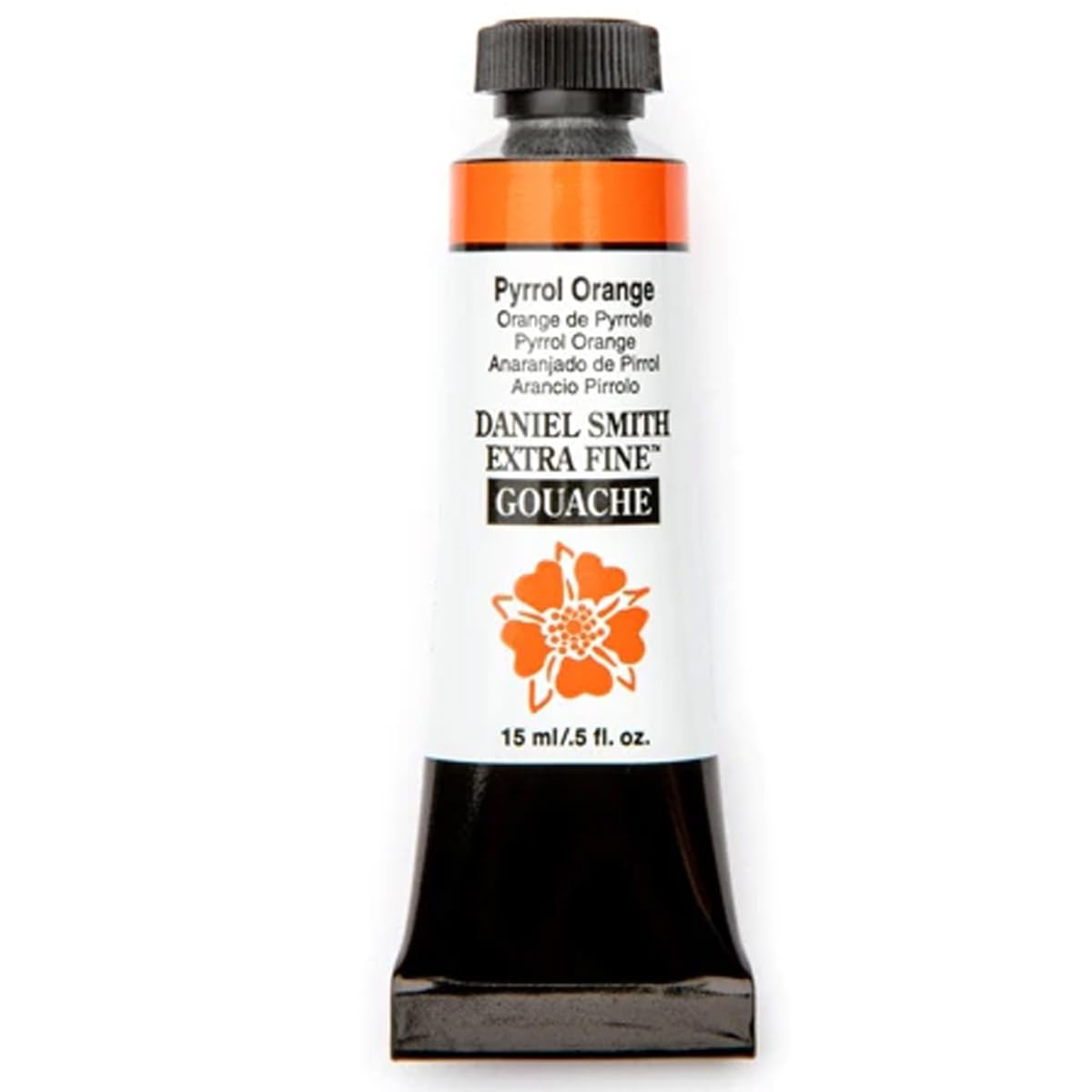 Gouache Daniel Smith Pyrrole Orange 15ml tube de peinture extra-fine