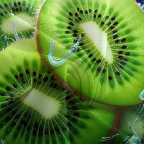 Funda nórdica de microfibra suave con estampado digital 3D kiwi premium de 3 piezas 8