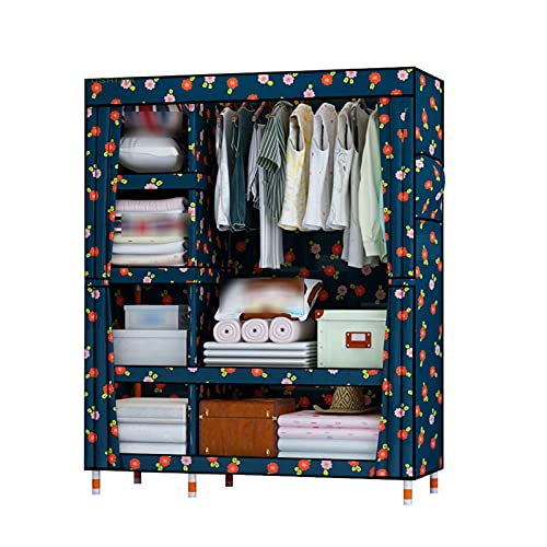 Armoire de chambre pliante 170x120 cm avec tringle à vêtements