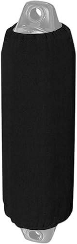 Cubierta para guardabarros de barco, suministros de anclaje de acoplamiento, 8.5 x 27 pulgadas o 10 x 30 pulgadas, color negro