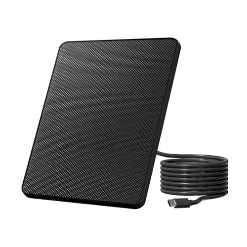 Birdfy 8W Solar Panel for Smart Bird Feeder Camera Type-C Charger for Birdfy Feeder 360 Adjustable Swivel Mount IP65 Waterproof for Outdoors 8W Continuously Power Supply (9.8ft Chew-Proof Cable)