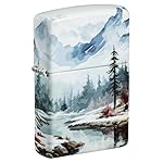 Zippo Frozen Valley Design 540 Matte Pocket Lighter