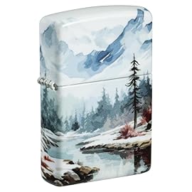 Zippo Frozen Valley Design 540 Matte Pocket Lighter