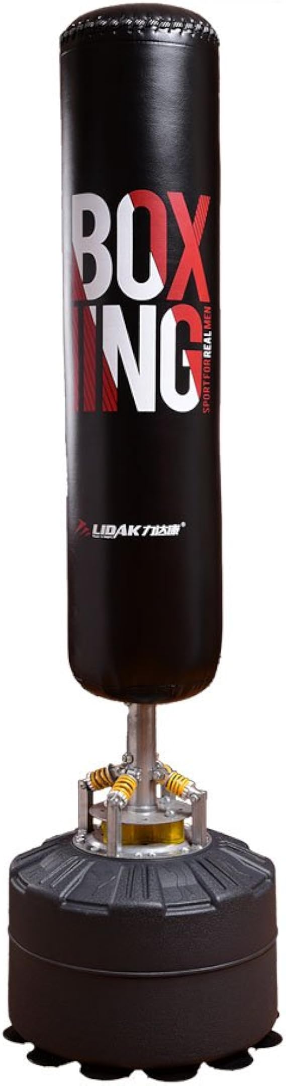 Amazon Co Jp Plus Nao プラスナオ サンドバッグ サンドバック スタンディングバッグ スタンド型 大型 詰物充填済み 大型吸盤でズレない 大型商品 サス ブラック ファッション