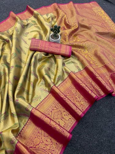 Veglari kanjivaram silk saree in soft silk – image 6