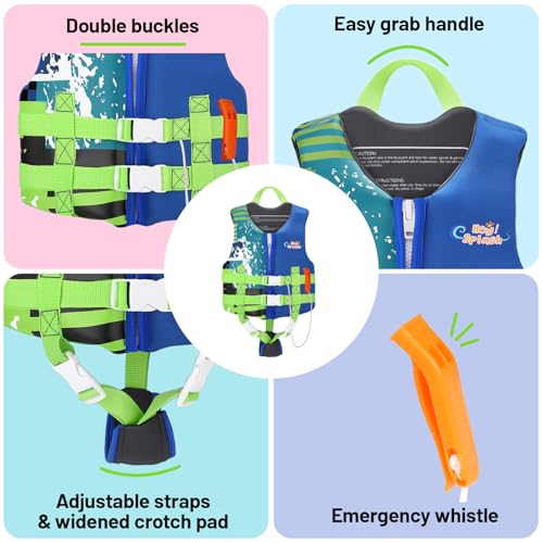 Image of HeySplash Toddler Swim Vest, Kids Swimming Jacket 20-30 /30-50 /50-90lbs