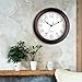 KECYET Wall Clock 10 Inch Battery Operated Silent Non-Ticking Wall Clock Vintage Retro Rustic Style Decorative for Bedroom Living Room Kitchen Home Office (Bronze)