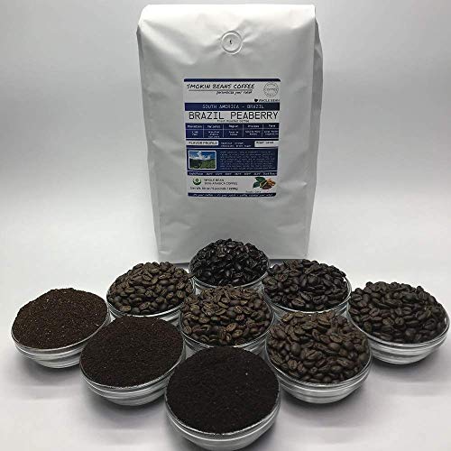 5-Pound Brazil Peaberry (Fresh Roasted Coffee) Arabica South America Roasted-To-Order Daily Full-City Roast Whole Bean We Can Grind Or Provide Lighter Or Darker Roast Upon Request Message At Checkout #TOP1