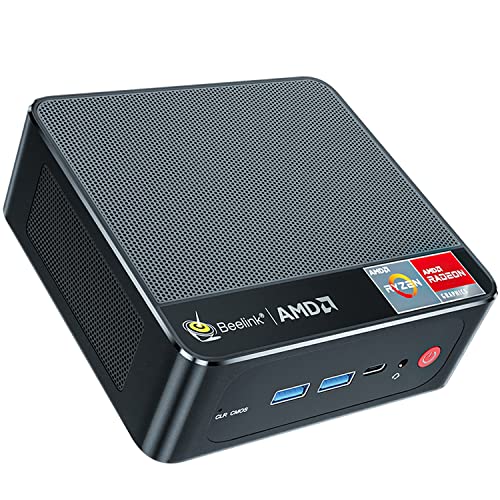 Mini Pc Ryzen Beelink SER Mini PC Windows 11 con AMD Ryzen 3 3200U (hasta 3,5 GHz) con Radeon Vega 3 Mini Ordenador 8GB DDR4+ 256GB M.2...