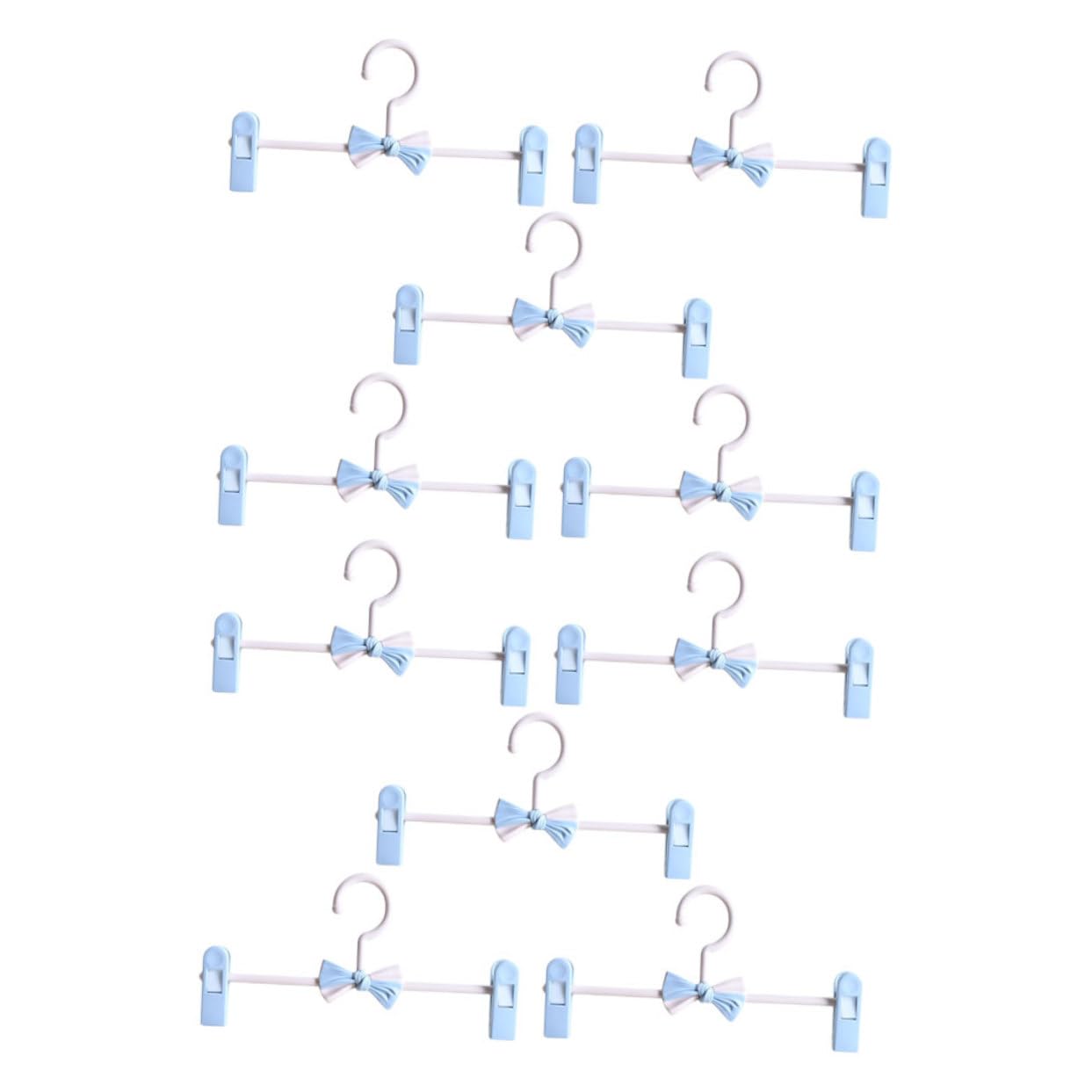 PRETYZOOM 10Pcs Adjustable Skid Pants Hangers Stretchable Jeans Skirt Clip Hangers for Household Use Reliable Clothes Storage for Organizing Closet