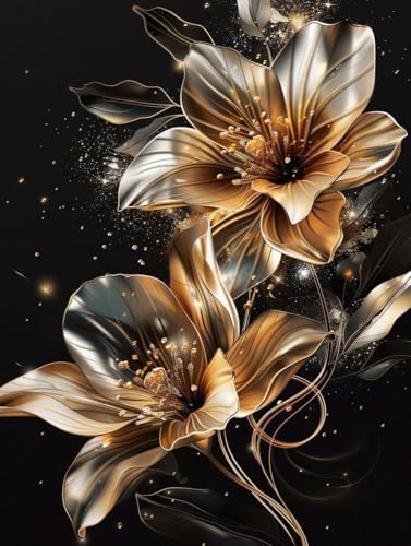 Peinture par numéro adulte et enfant motif fleur grand format 100x130cm sans cadre R0-325