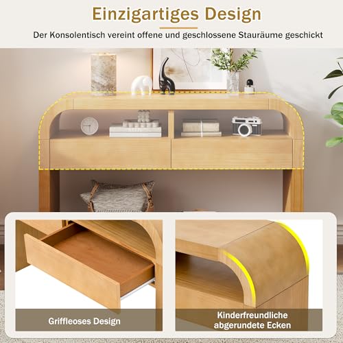 Mesa consola para pasillo y entrada que organiza tu hogar con estilo natural 7