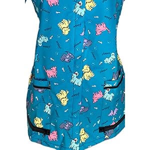 Ladybird Line Blue Dog Design Waterproof Pet Grooming Smock for Dog Bathing and Pet Groomers (Large) Ladybird Line Blue Dog Design Waterproof Pet Grooming Smock for Dog Bathing and Pet Groomers Large