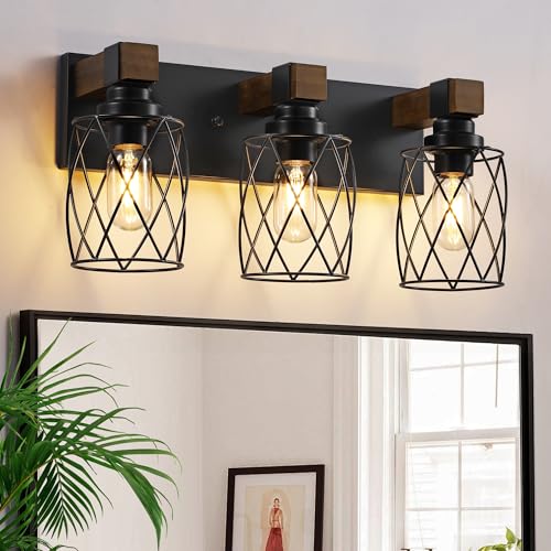 5 4 3 Light Bathroom Light Fixtures Modern Black Bathroom - View #9