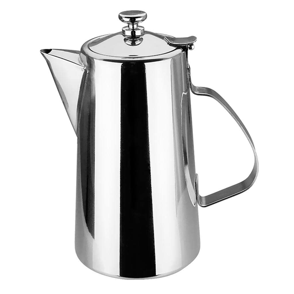 Edelstahl-Teekanne mit Deckel for Wasser, Tee, Limonade, Milchaufbewahrung, 2 l