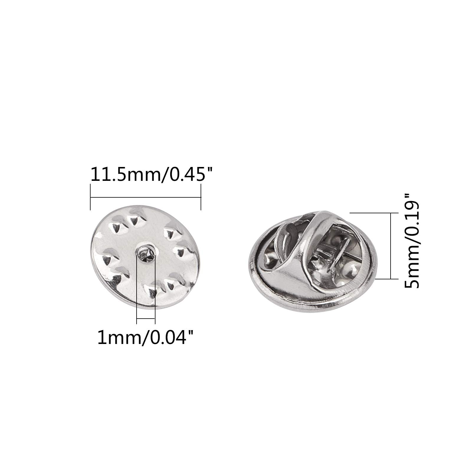 80 Paires De Fermoirs Pins Papillon En Métal Avec épingles Vierges - Pour Badges, Bijoux Et Artisanat - 6