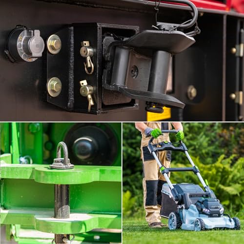 QUARKZMAN 1 Stück Rohrklappsplinte Splinte Rohre 6,3 mm x 70 mm Linch Pin mit Ring, Anhängerstifte Runde Linch Pins für Boot Kajak Anhänger Traktor Wagen, Golden