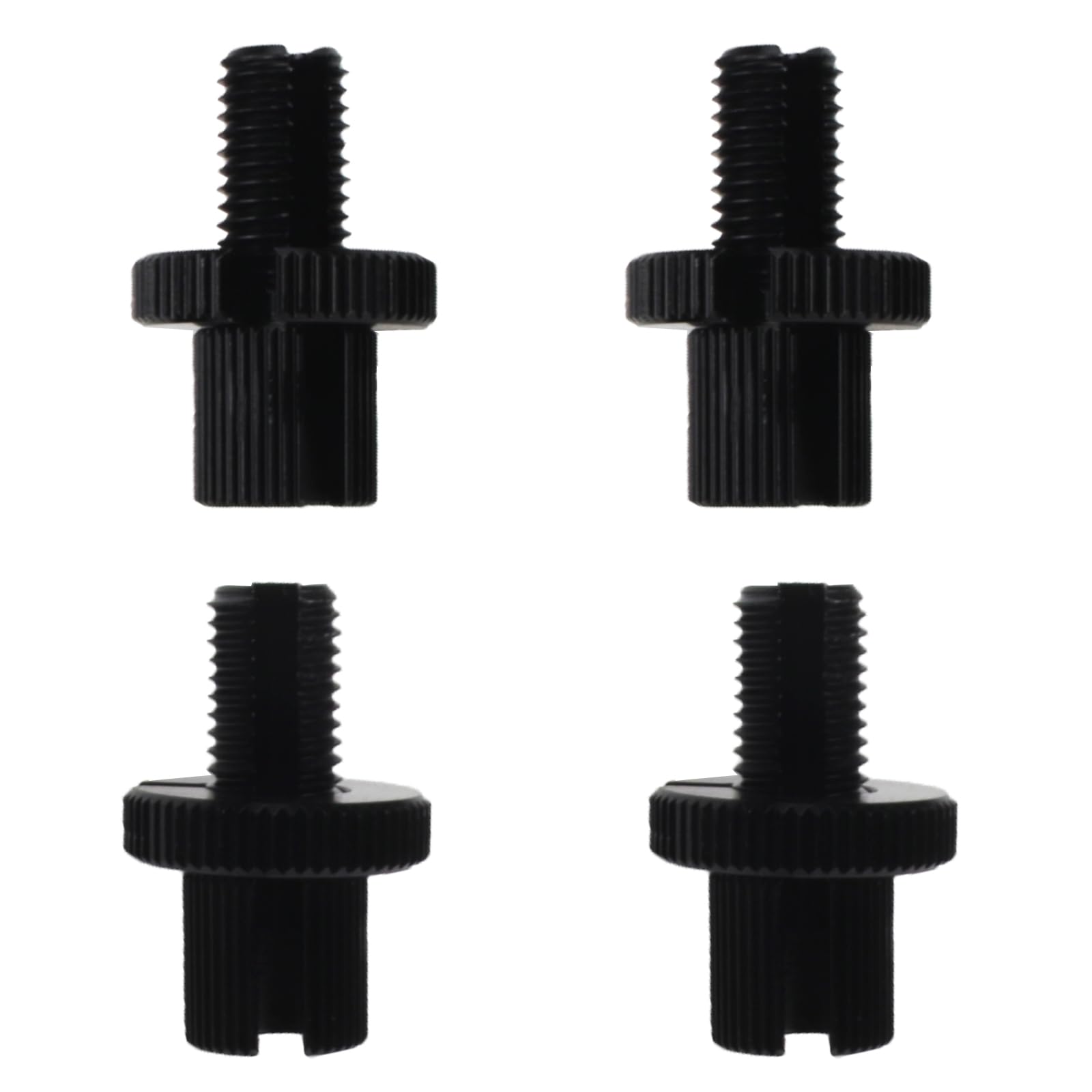 4 PCS M10 Clutch Brake Cable Adjuster Screw,Universal Brake Clutch Cable Line Adjuster Screw Adjusting Nut Bolt with Slotted 10MM for Motorcycle Motorbike Moped Scooter Dirt Bike-Black