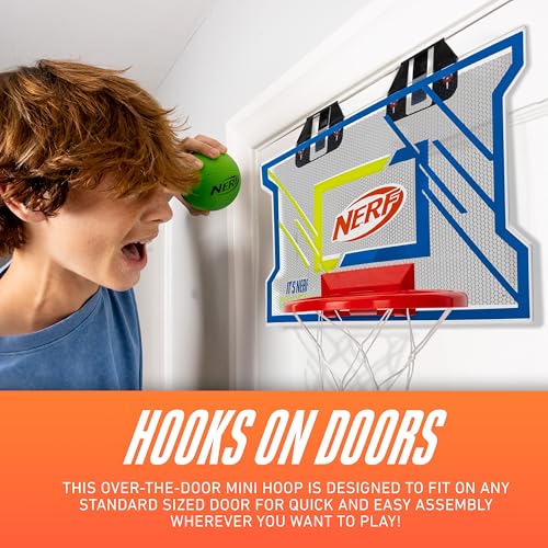 NERFOOP Elite Over-the-Door Basketball Hoop Set - Foam Ball Included - image 2