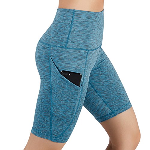 image for ODODOS High Waist Out Pocket Yoga Short Tummy Control Workout Running 