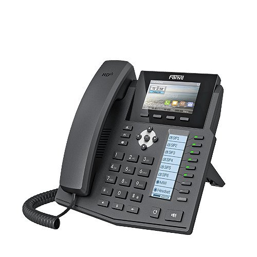 Fanvil X5S IP Phone with stand and side view