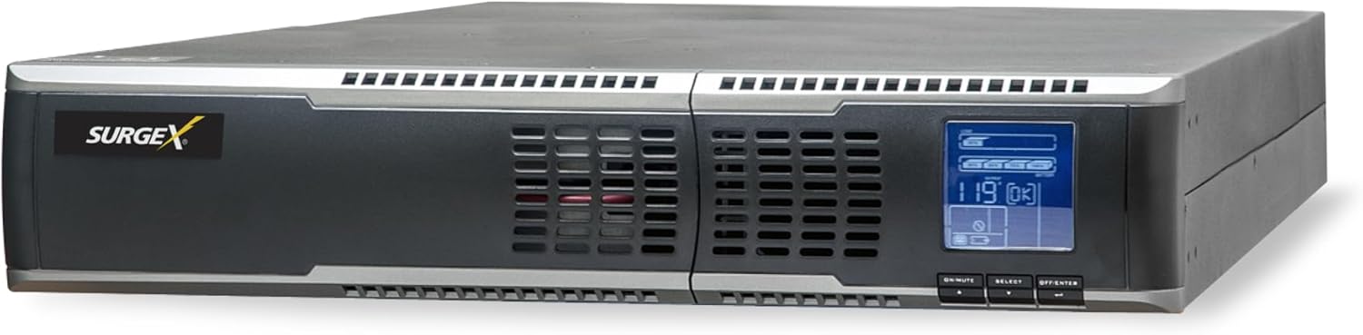 SurgeX UPS-1000-OL Standalone Battery Backup, 120V15A, 1000 VA, Online, 2U