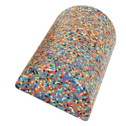 GALPADA Rodillo semicircular de alta densidad para relajación muscular, herramienta de masaje de media espuma para yoga y terapia de tejido profundo, ligero y portátil, entrenador de equilibrio y flexibilidad miniatura 1