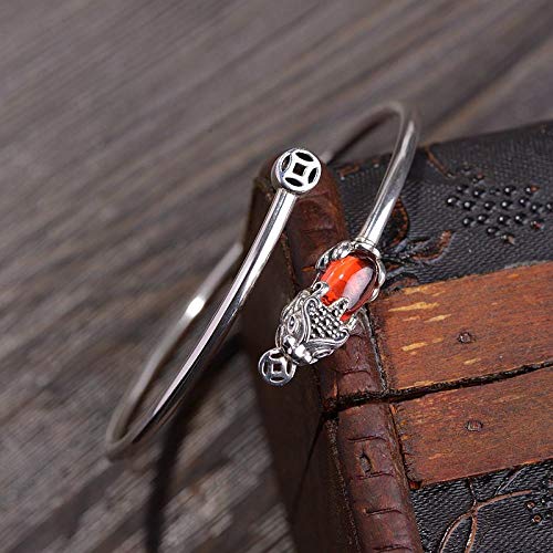 Bague en argent S925 style thaï rétro et zircon pour femme élégante