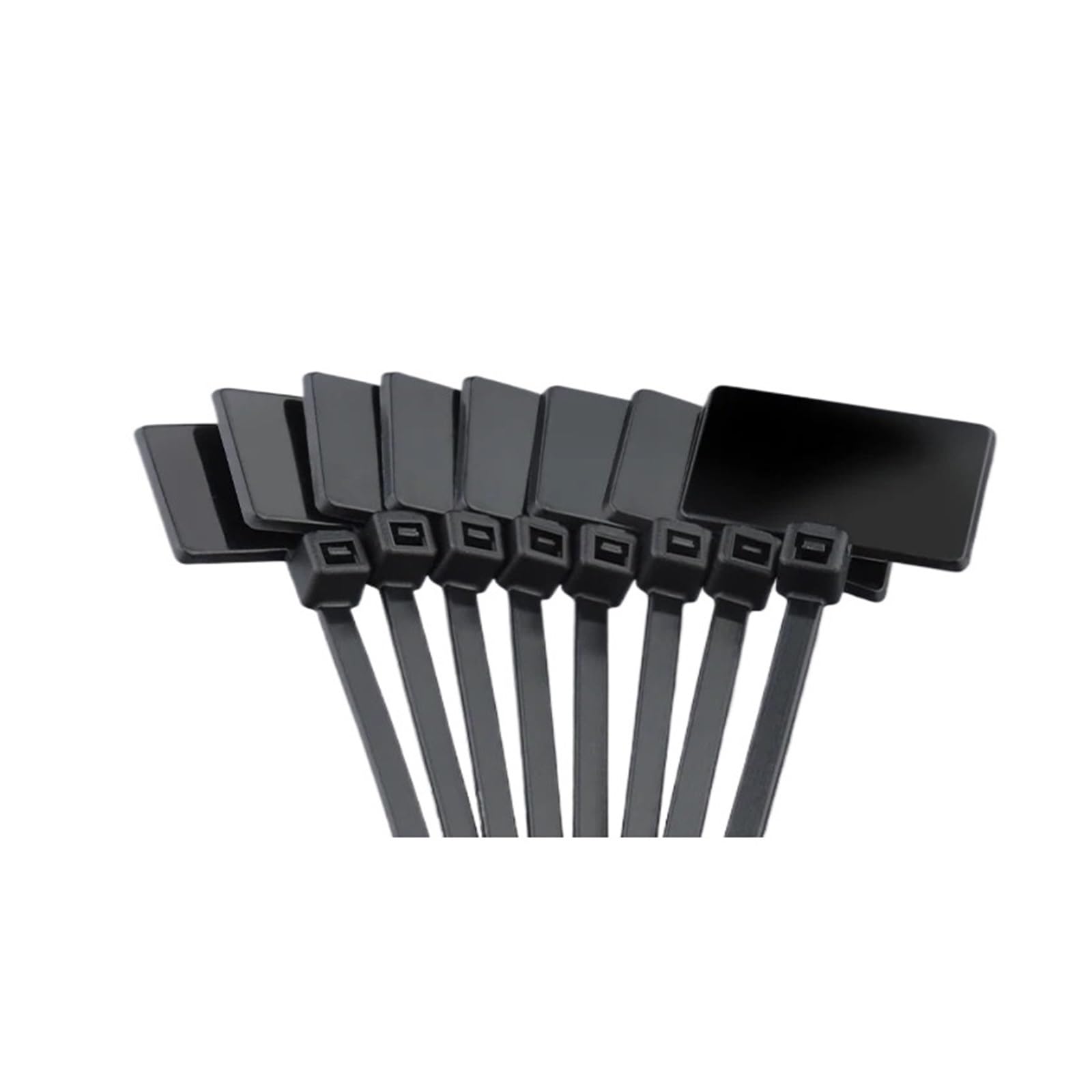 Cable Zip Tie Wire Zip Ties Self-Locking Plastic, Cable Tag Labels Self-Locking Ties 100PCS Multicolor 4x150mm(Black)
