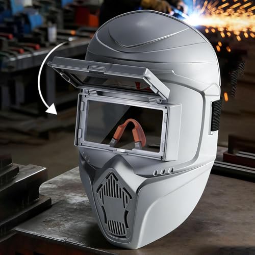 Casco de protección transpirable con pantalla antideslumbrante para soldar 3